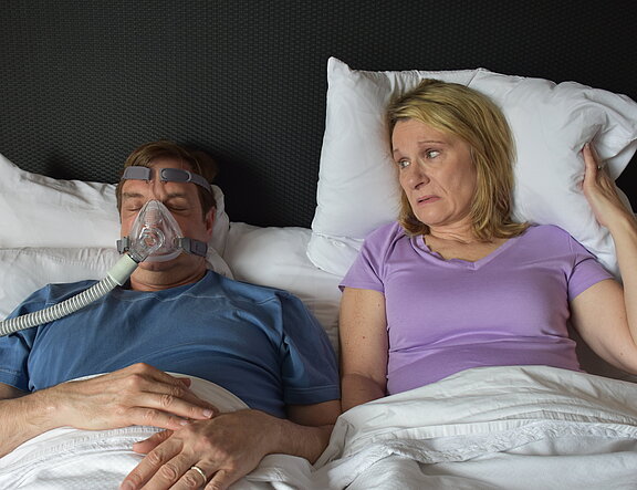 Therapy with a CPAP mask  